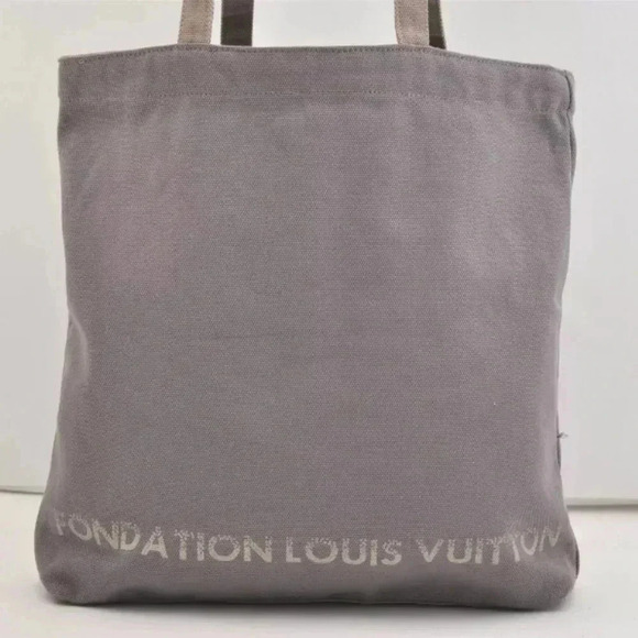 Louis Vuitton Handbags - Louis Vuitton Fondation Exclusive Shoulder Tote Bag Canvas Gray
